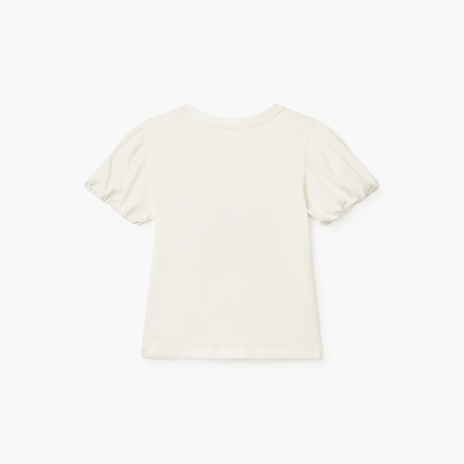 Juniors Snail Print T-shirt with Short Sleeves and Round Neck