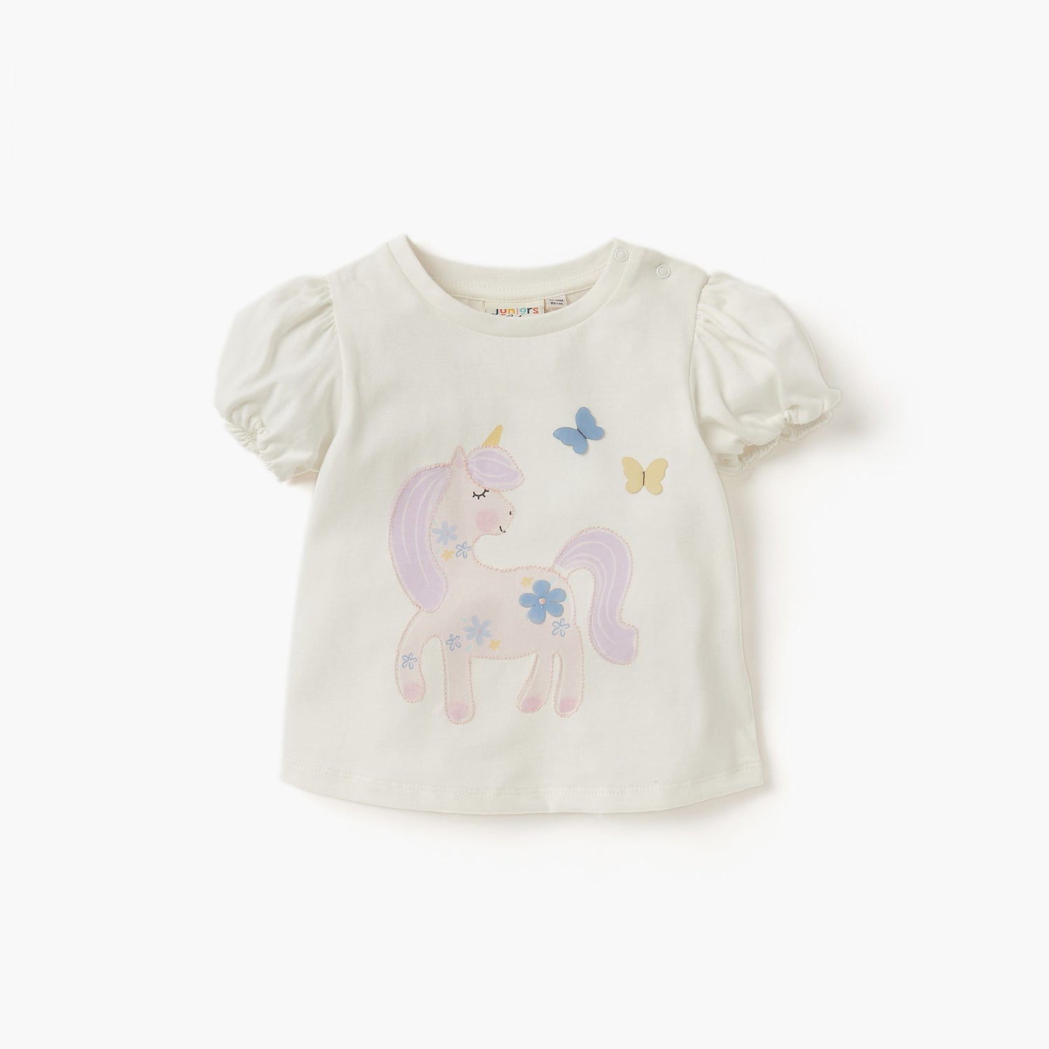 Juniors Assorted T-shirt with Puff Sleeves - Set of 3