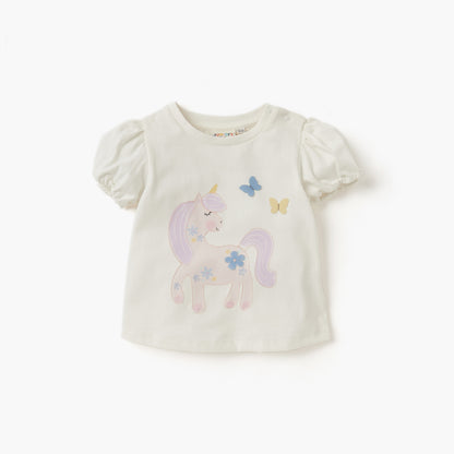 Juniors Assorted T-shirt with Puff Sleeves - Set of 3
