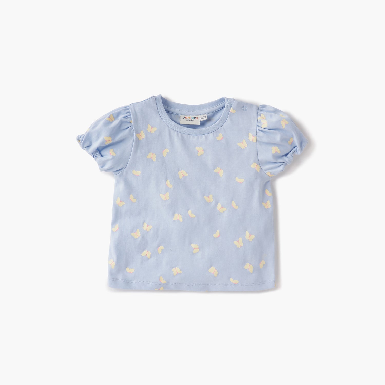 Juniors Printed Crew Neck T-shirt with Short Sleeves - Set of 2