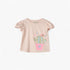 Juniors Cactus Print T-shirt with Short Sleeves - Pink / 12-18 mths