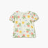 Juniors Printed T-shirt with Short Sleeves - White / 12-18 mths