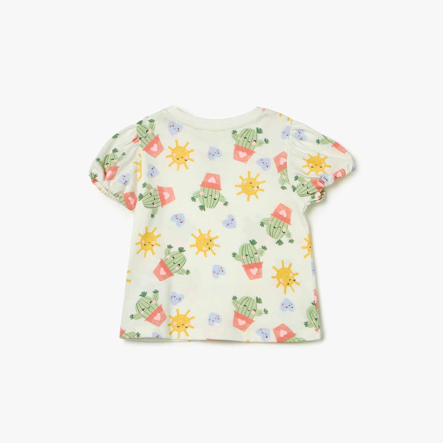 Juniors Printed T-shirt with Short Sleeves