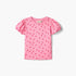 Juniors All-Over Heart Print T-shirt with Balloon Sleeves - Pink / 12-18 mths