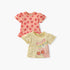 Juniors Floral Detail T-shirt with Short Sleeves - Set of 2 - Multicolour / 12-18 mths