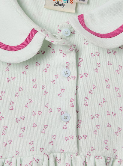 Juniors Heart Print Polo Dress with Short Sleeves-baby-girls-clothing-dressesandjumpsuits-image-4