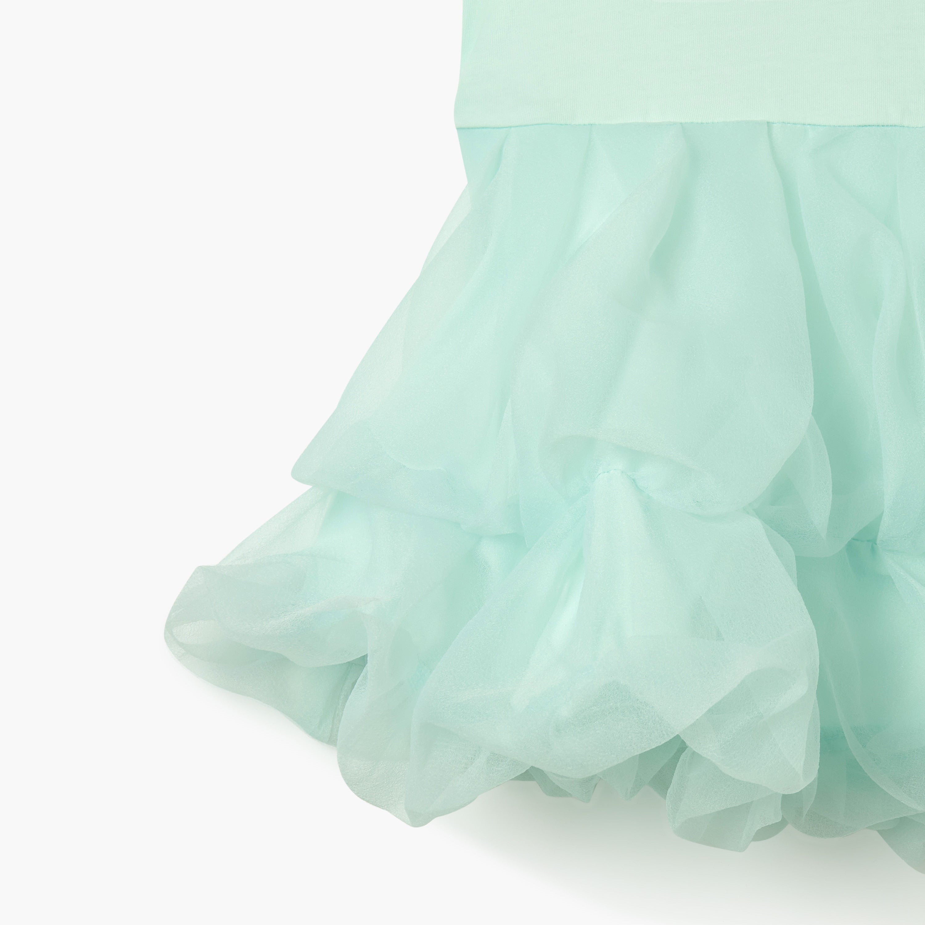 Juniors Solid Sleeveless Dress with Ruffle Detail