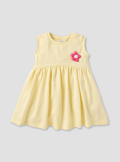 Juniors Floral Print Sleeveless Dress with Button Closure-baby-girls-clothing-dressesandjumpsuits-image-2