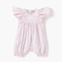 Juniors Striped Romper with Ruffle Sleeves - Pink / 12-18 mths