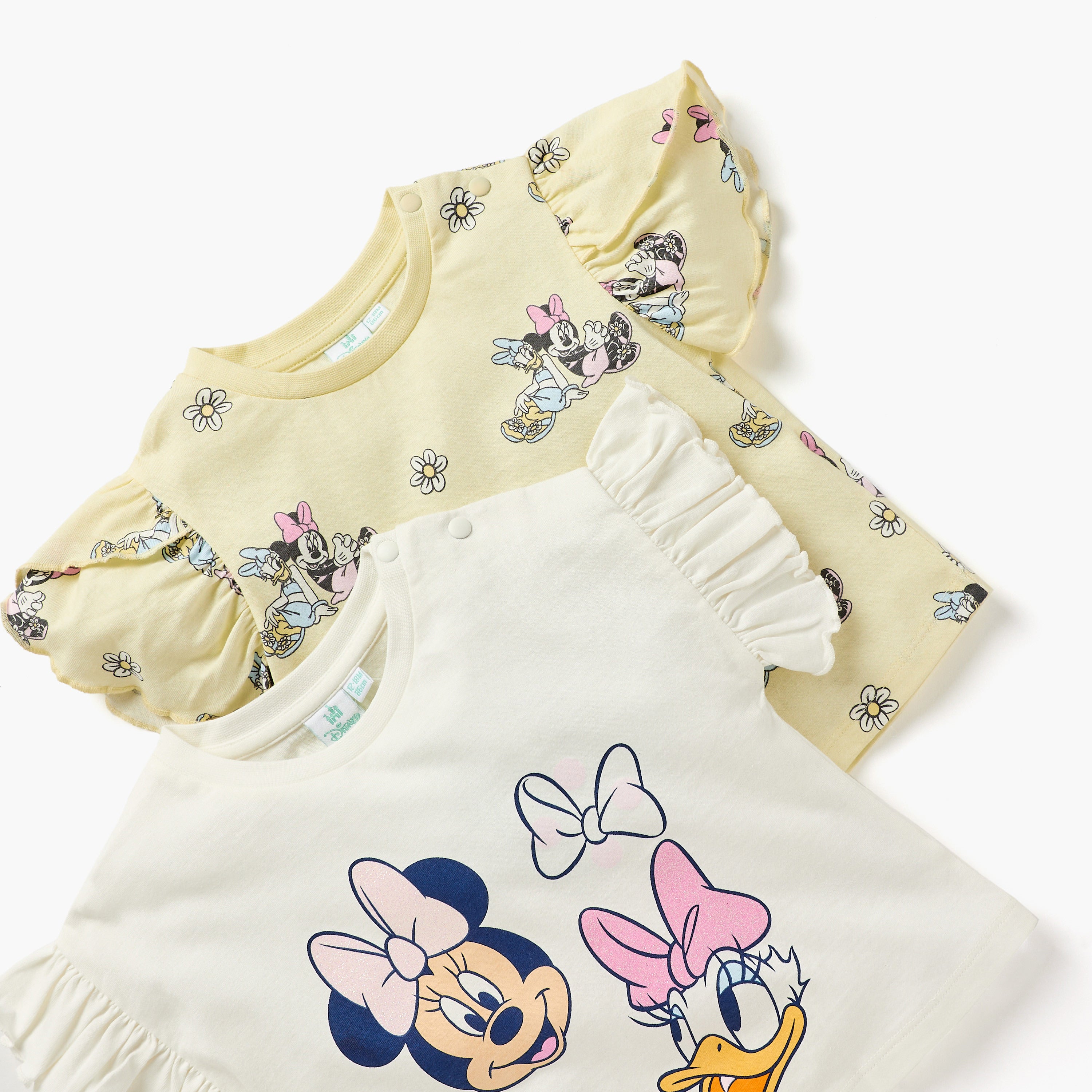 Disney Minnie Mouse and Daisy Duck Print T-shirt - Set of 2