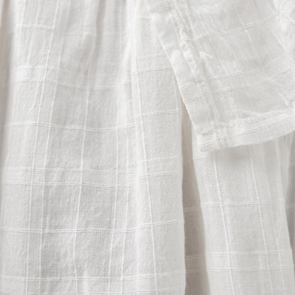 Juniors Checked Sleeveless Dress with Ruffle Detail