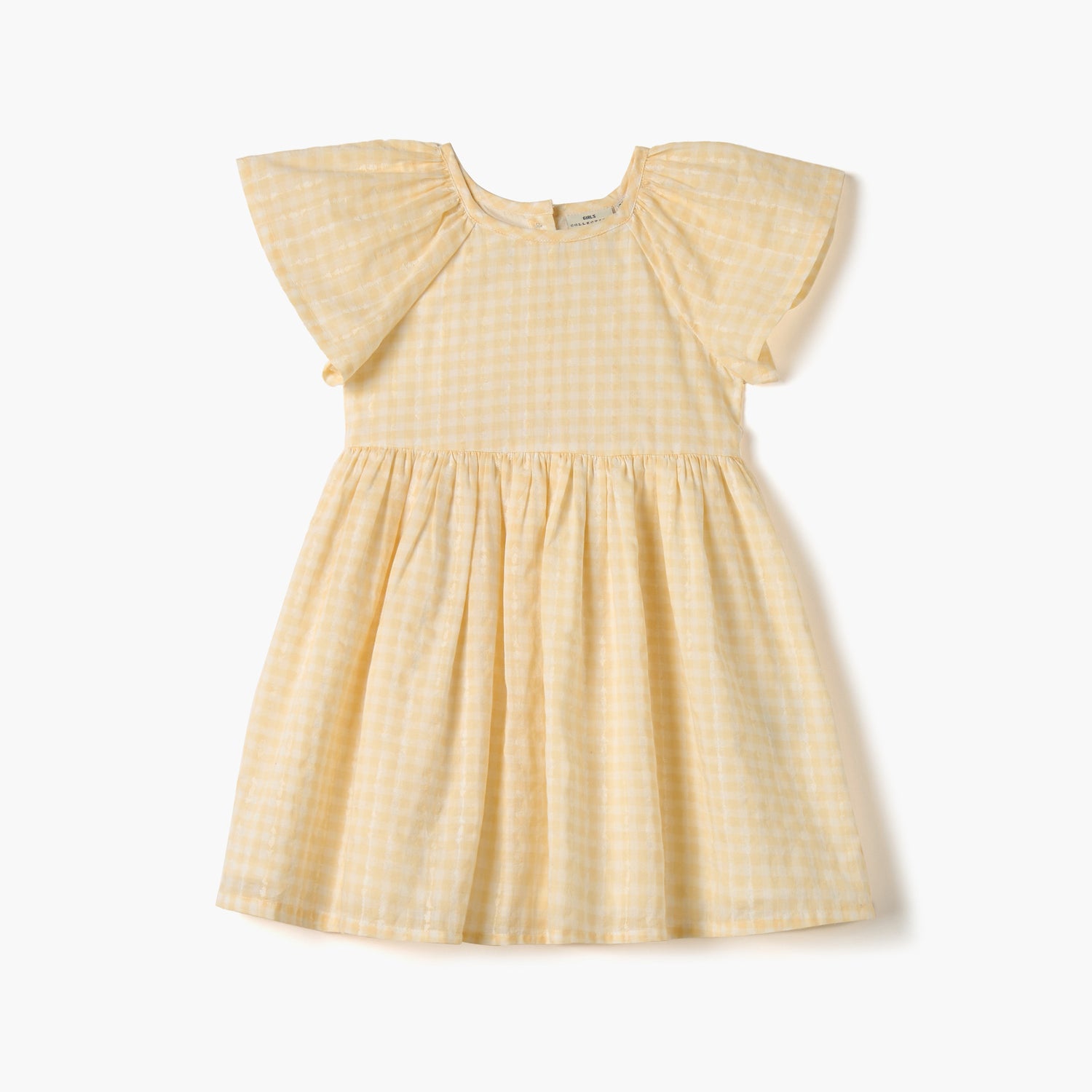 Juniors All-Over Floral Print Dress with Flutter Sleeves