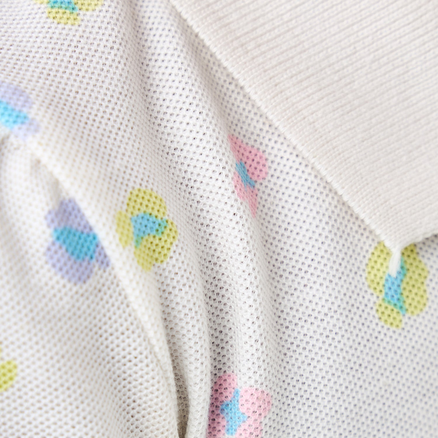 Juniors Floral Printed Polo Dress with Short Sleeves
