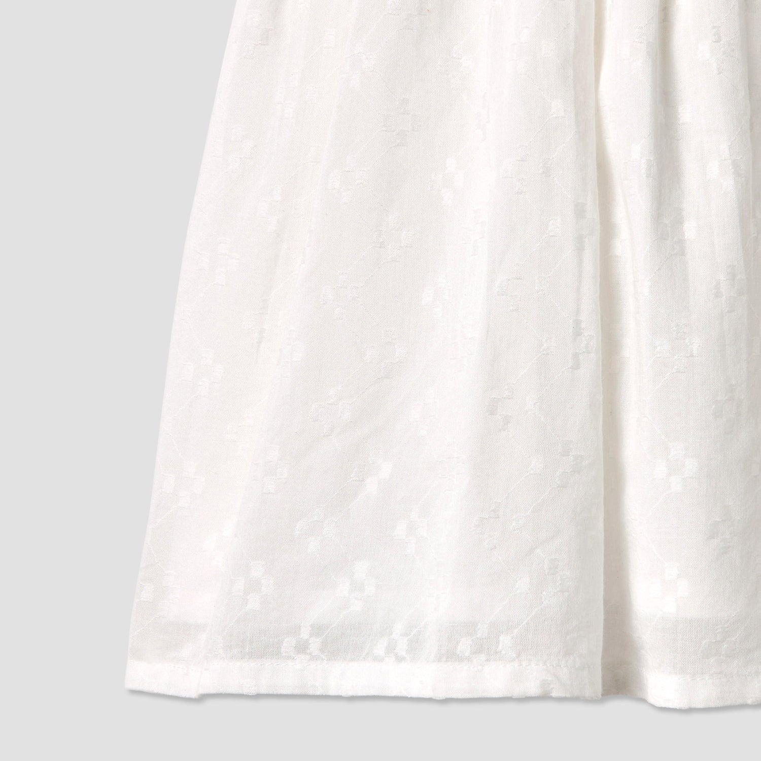 Juniors Textured A-line Round Neck Dress with Short Sleeves and Cutout Detail