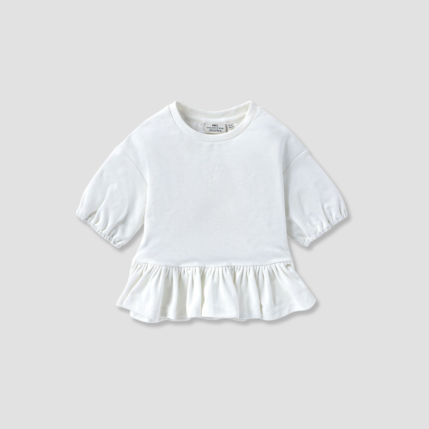 Juniors Textured Peplum Top and Shorts Set