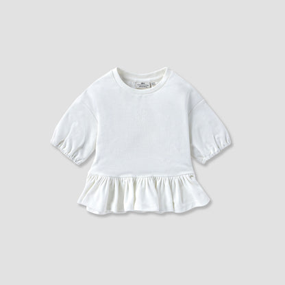 Juniors Textured Peplum Top and Shorts Set