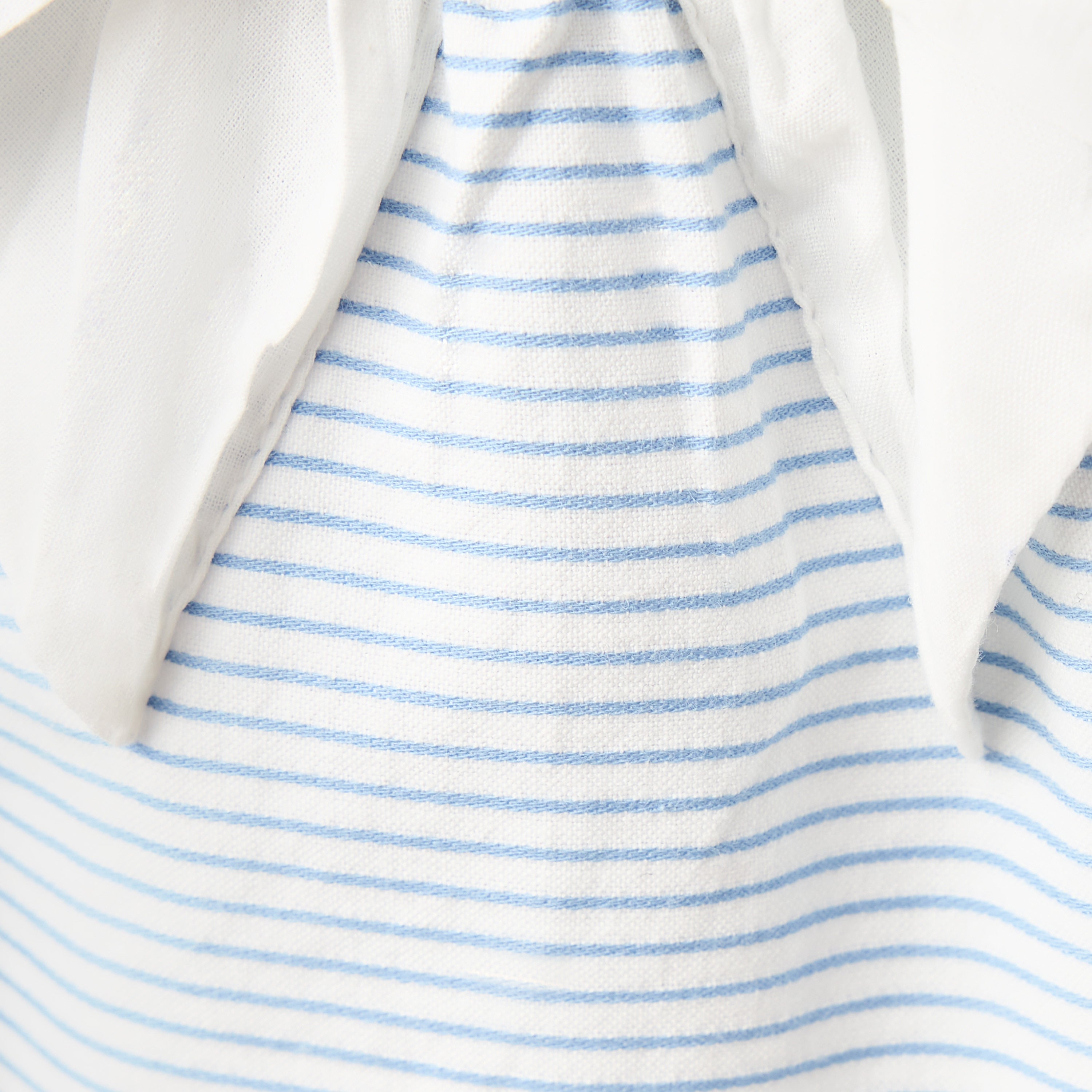 Juniors Striped Dress with Bow Accent and Flounce Hem
