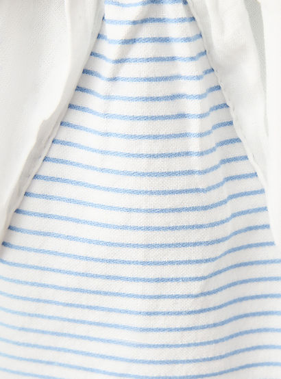 Juniors Striped Dress with Bow Accent and Flounce Hem-girls-clothing-dressesandjumpsuits-image-5