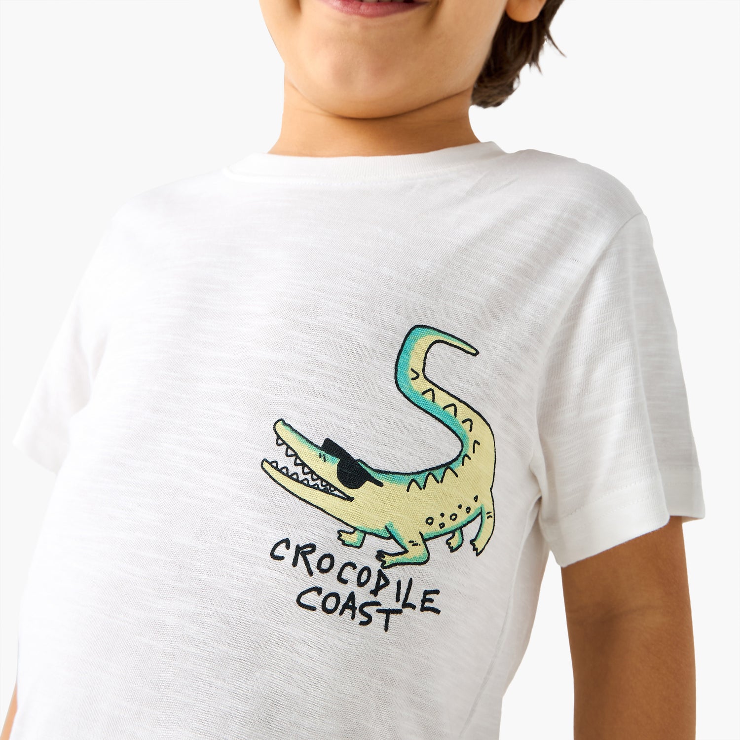 Juniors Crocodile Print T-shirt and Pyjama Set