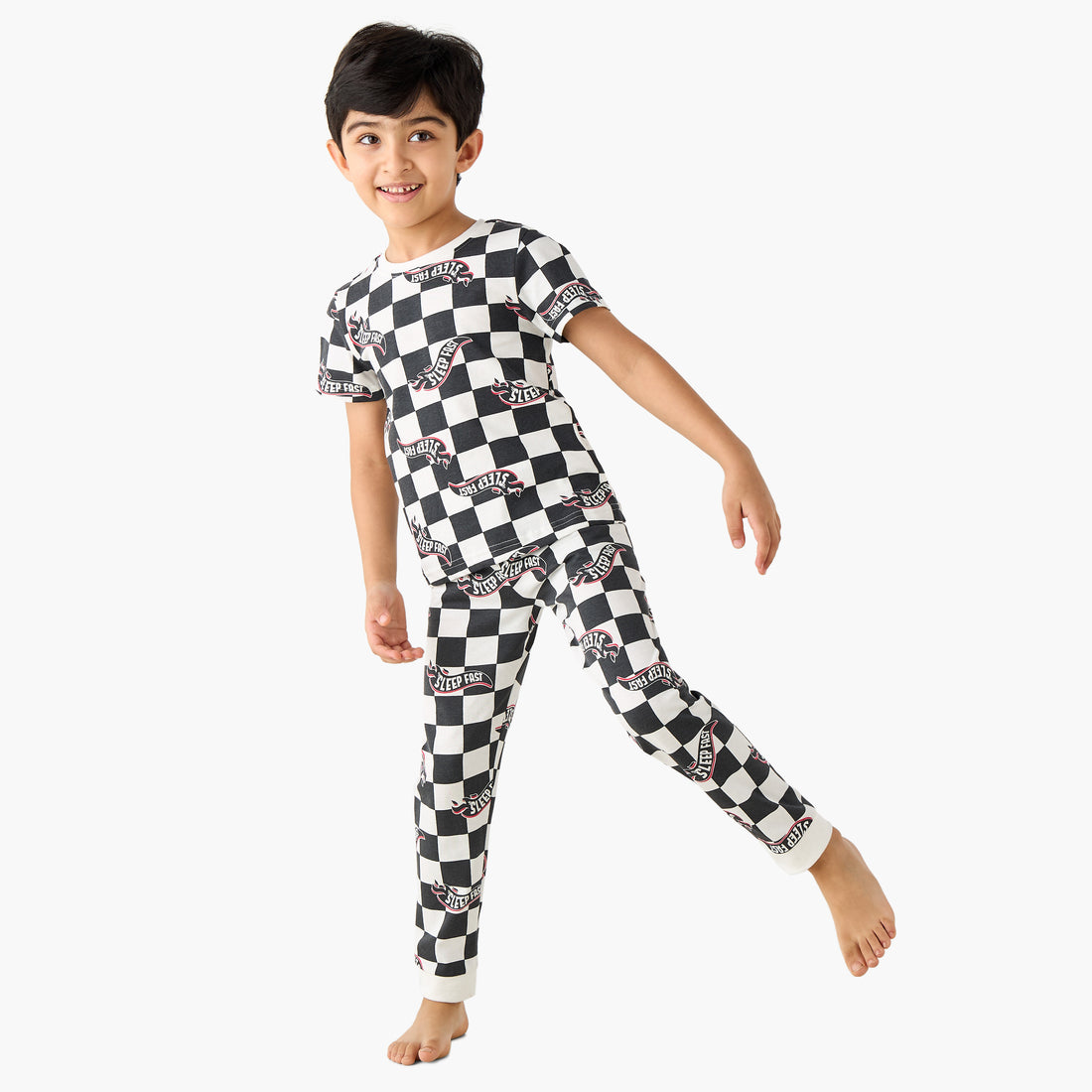 Juniors 4-Piece Printed T-shirts with Shorts and Pyjamas Set