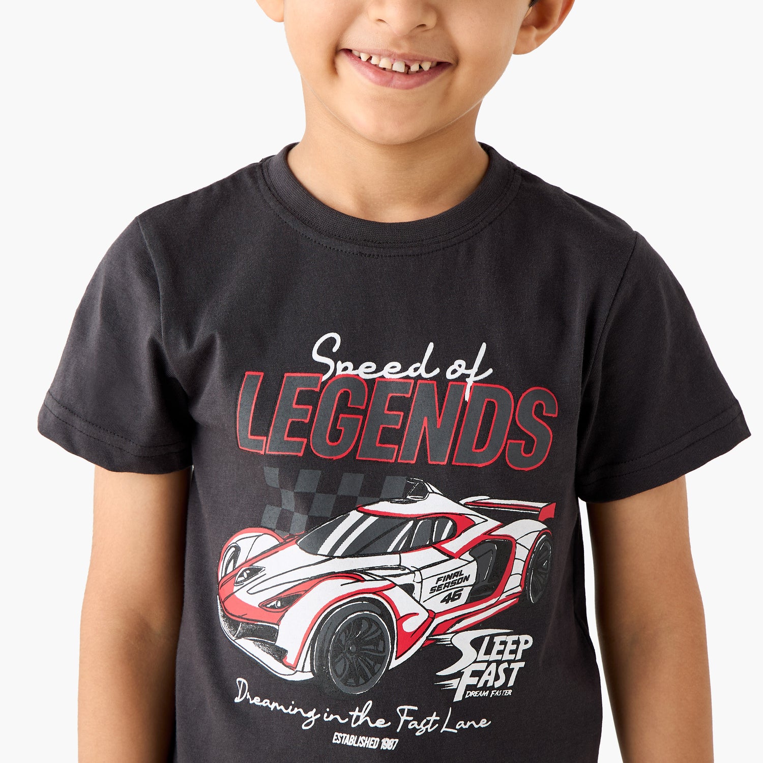 Juniors 4-Piece Printed T-shirts with Shorts and Pyjamas Set