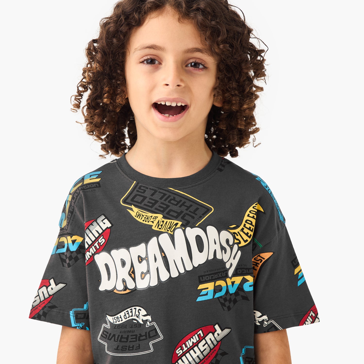 Juniors Printed T-shirt and Pyjama Set