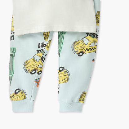 Juniors Printed T-shirt and Pyjama Set