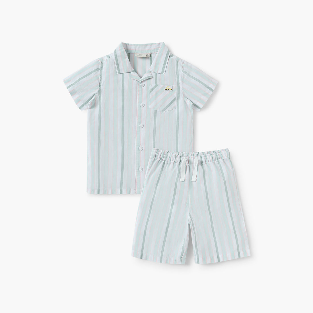 Juniors Striped Shirt and Shorts Set - Multicolour / 2-3 yrs