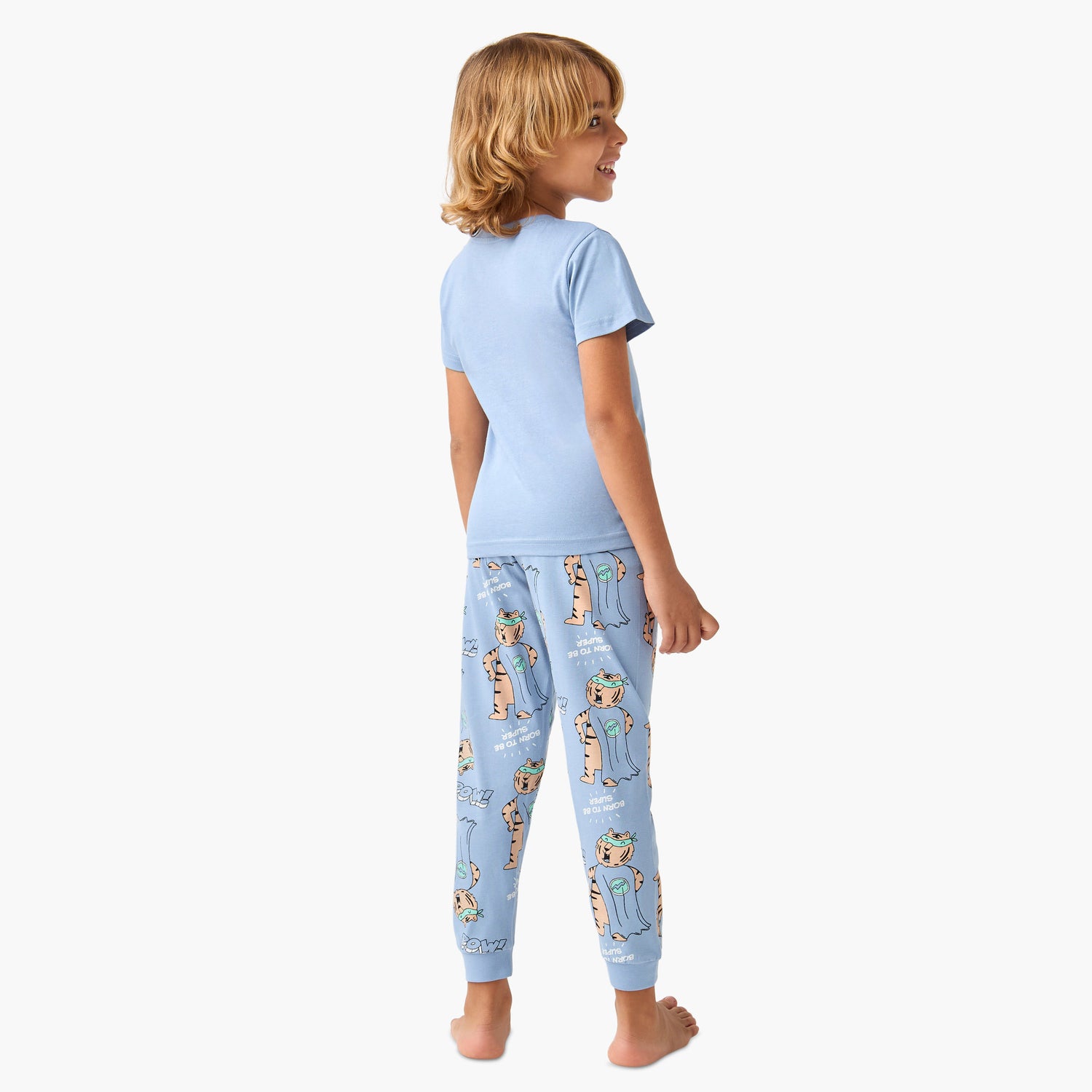 Juniors 3-Piece Animal Print T-shirt and Pyjama Set