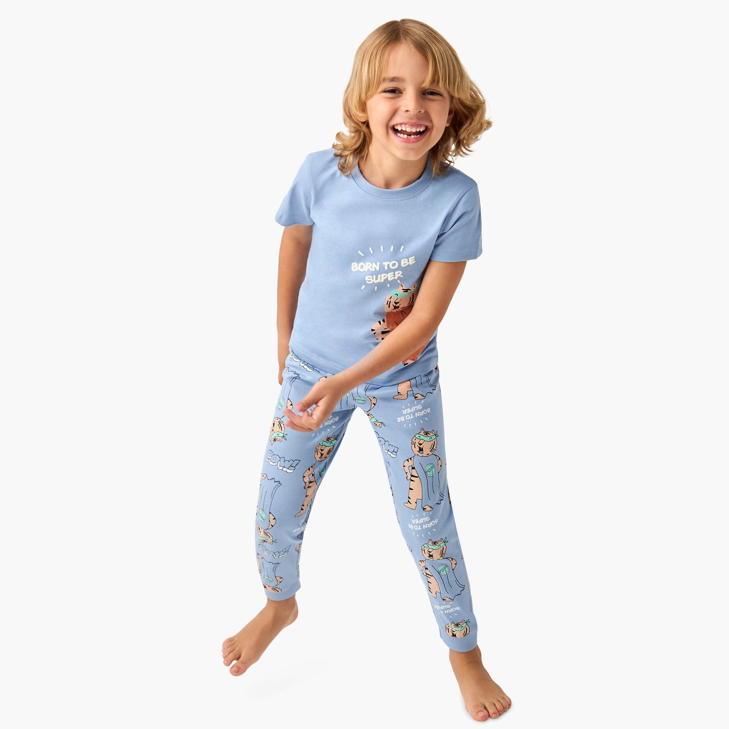 Juniors 3-Piece Animal Print T-shirt and Pyjama Set