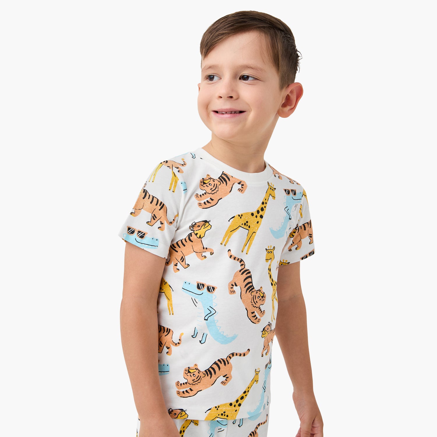 Juniors Pyjama Set with Print - Cotton - Short Sleeves - Round Neck - Set of 3