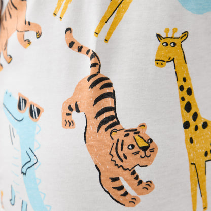 Juniors Pyjama Set with Print - Cotton - Short Sleeves - Round Neck - Set of 3