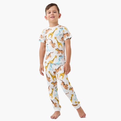 Juniors Pyjama Set with Print - Cotton - Short Sleeves - Round Neck - Set of 3