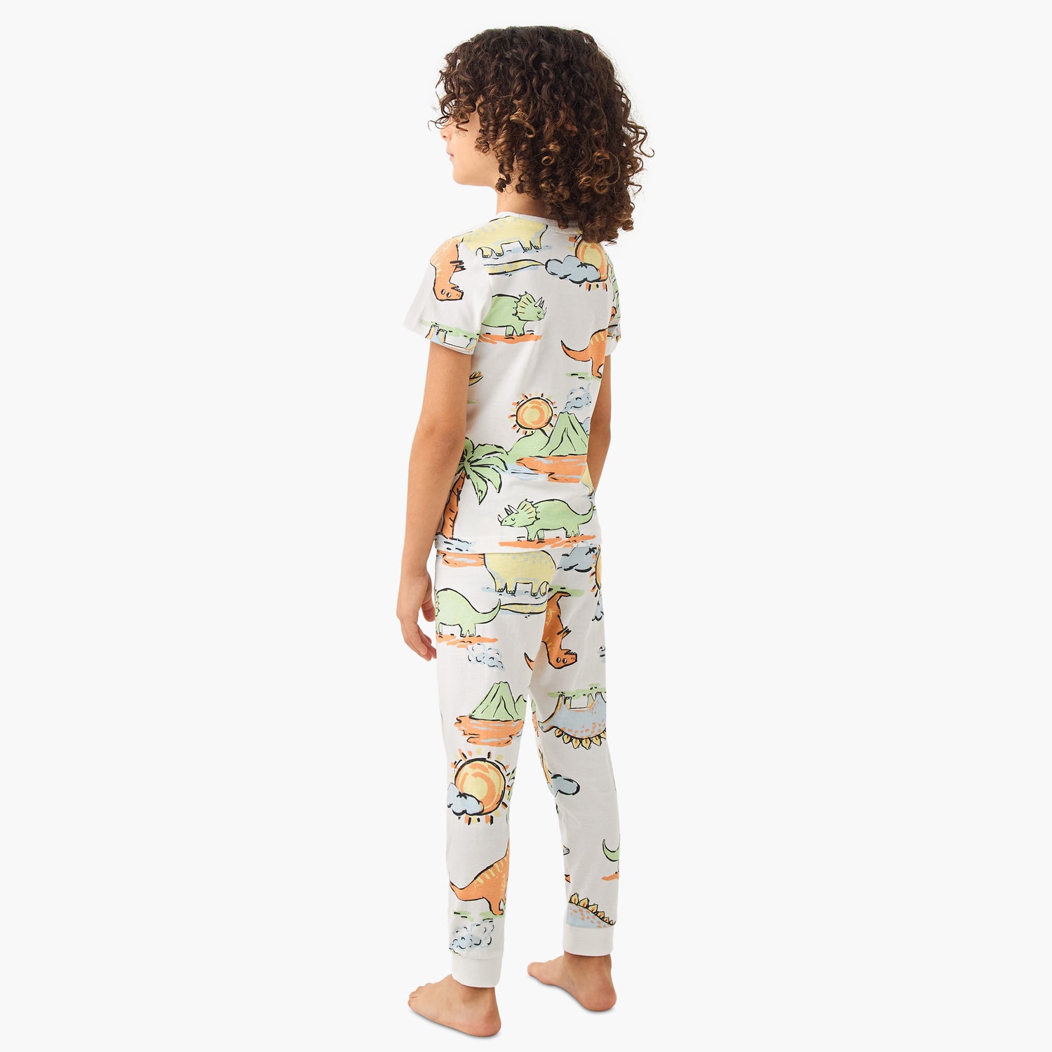 Juniors All-Over Dinosaur Print T-shirt and Pyjama Set