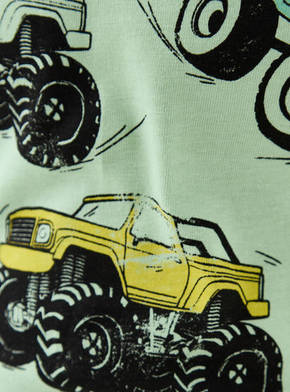 Juniors Vehicle Print T-shirt and Pyjama Set-baby-boys-clothing-nightwear-pyjamasets-image-6