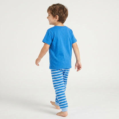 Juniors Printed T-shirt and Striped Pyjama Set