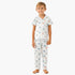 Juniors Sea Life Print Shirt and Pyjama Set - White / 3-4 yrs