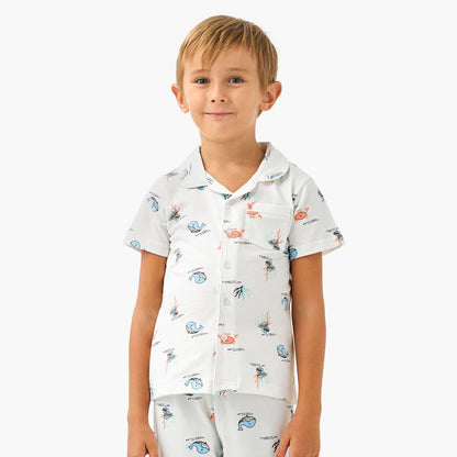 Juniors Sea Life Print Shirt and Pyjama Set