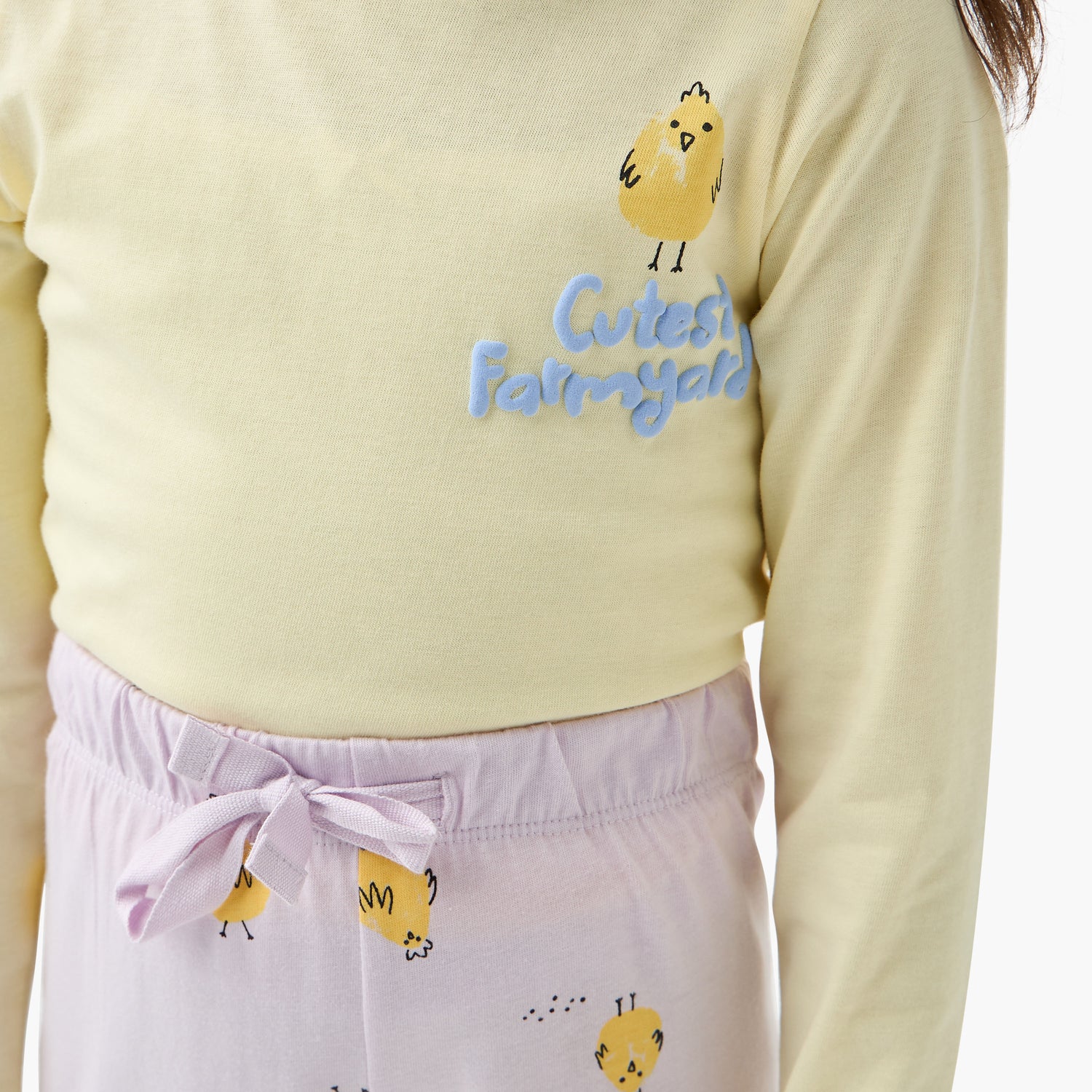 Juniors Printed T-shirt with Pyjama - Set of 2