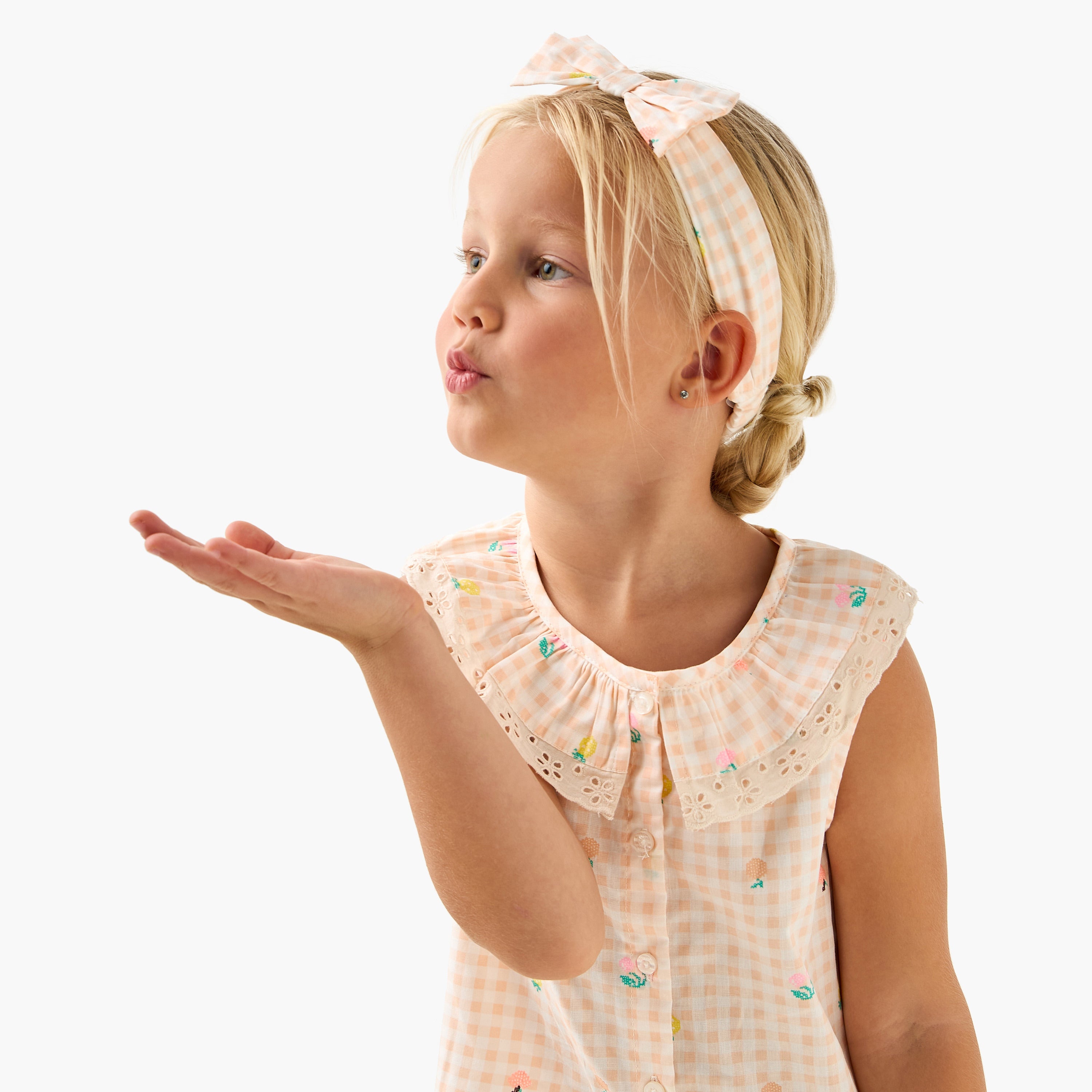 Juniors Checked Pyjama and T-Shirt Set
