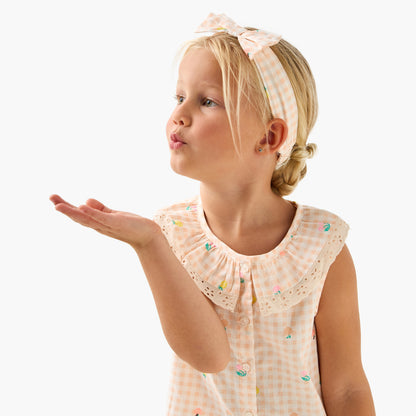 Juniors Checked Pyjama and T-Shirt Set