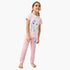 Juniors Unicorn Print T-shirt and Pyjama Set - Pink / 2-3 yrs