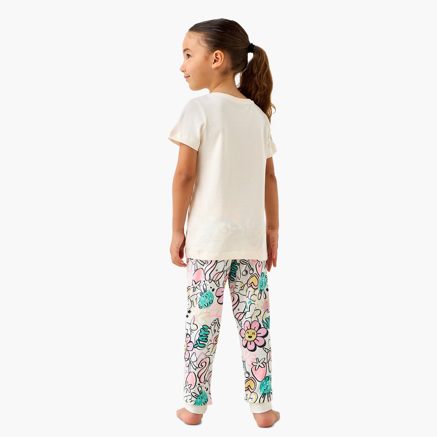 Juniors Printed T-shirt and Pyjama Set