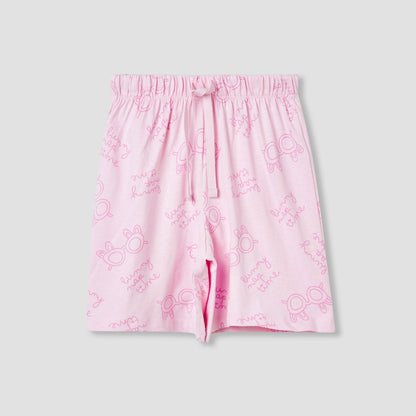 Juniors 4-Piece Printed T-shirt and Pyjama Set