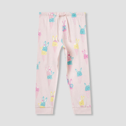 Juniors 4-Piece Printed T-shirt and Pyjama Set