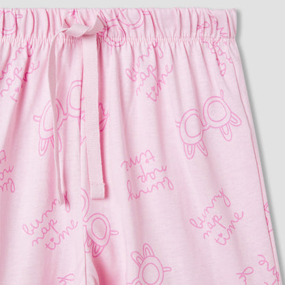 Juniors 4-Piece Printed T-shirt and Pyjama Set
