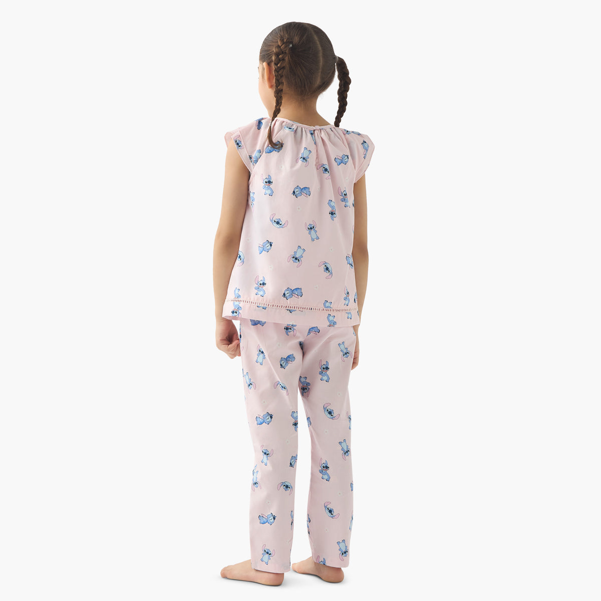 Disney All-Over Stitch Print Sleeveless Top and Pyjama Set