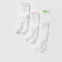 Pack of 3 - Solid BCI Cotton Tights with Cuffed Hem - White / 15-16