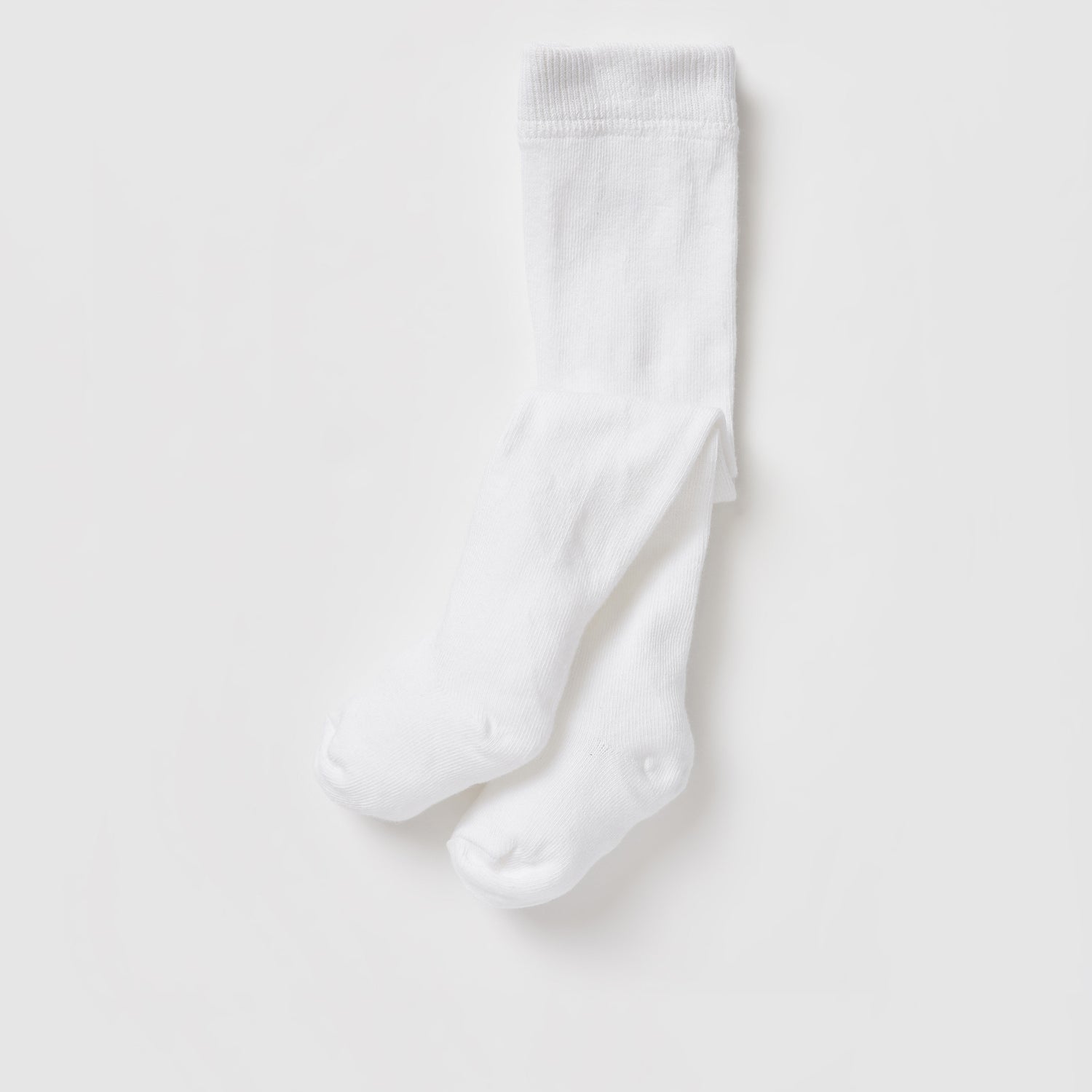 Pack of 3 - Solid BCI Cotton Tights with Cuffed Hem
