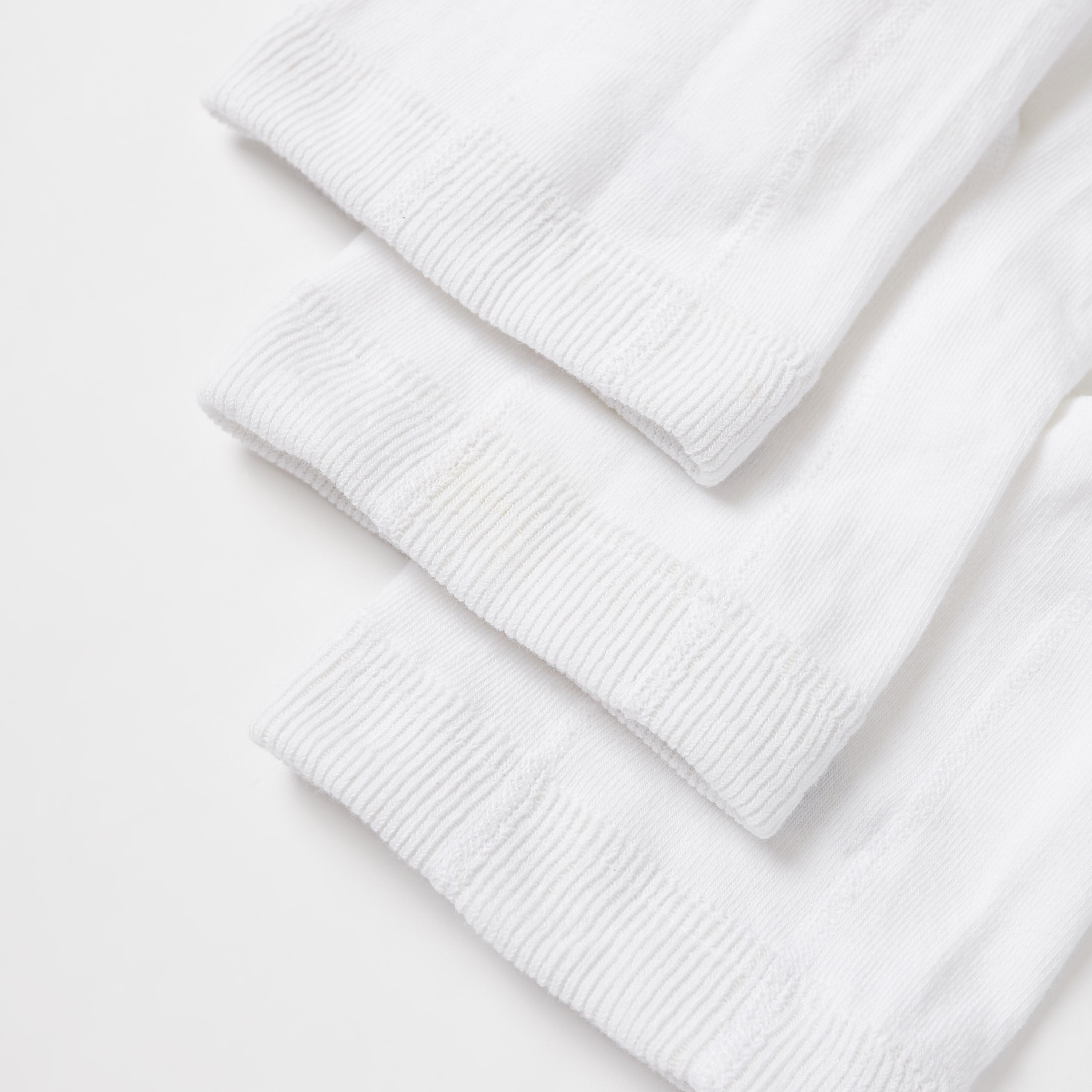 Pack of 3 - Solid BCI Cotton Tights with Cuffed Hem